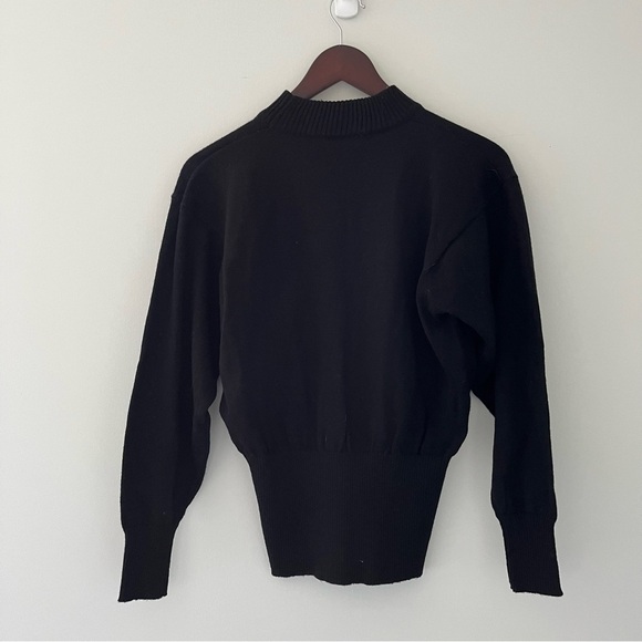 VTG 80s Leonard Sport Floral Embroidered Wool Blend Sweater - Made in Hong Kong - Picture 7 of 8